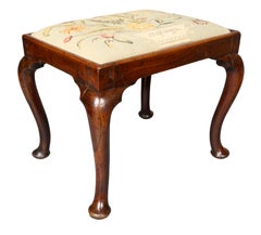 Queen Anne Walnut Bench