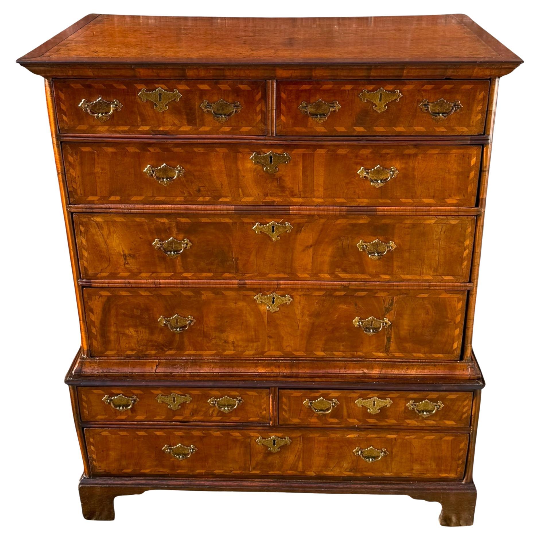 Queen Anne Walnut Chest of Drawers
