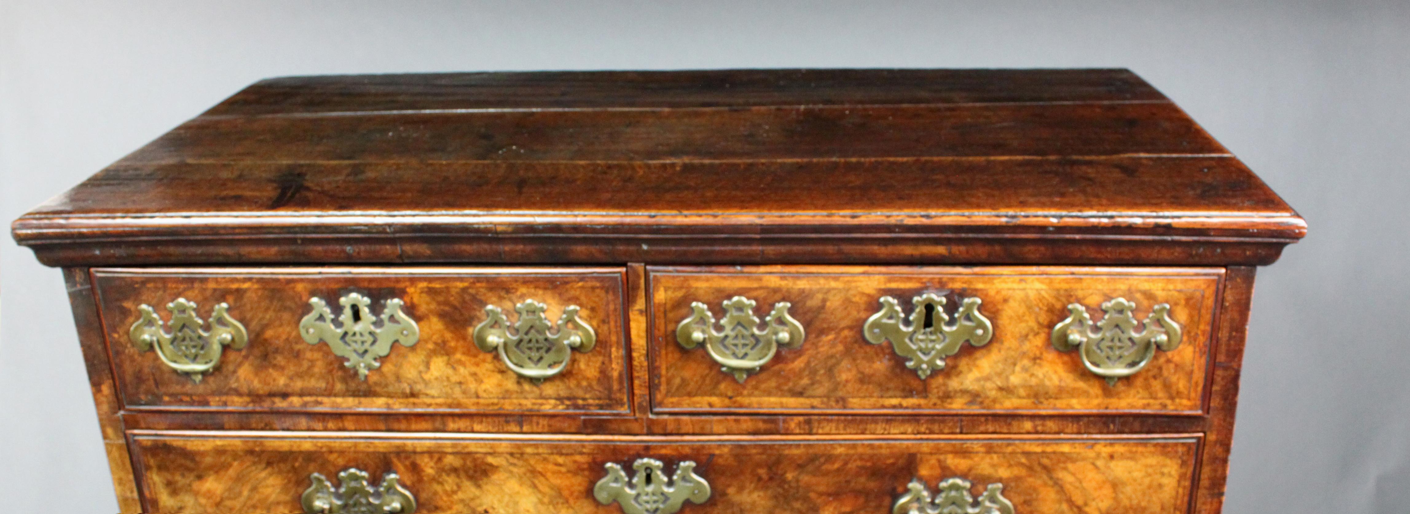 Queen Anne Walnut Chest on Stand For Sale 4