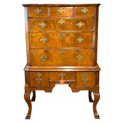 Queen Anne Walnut Chest On Stand