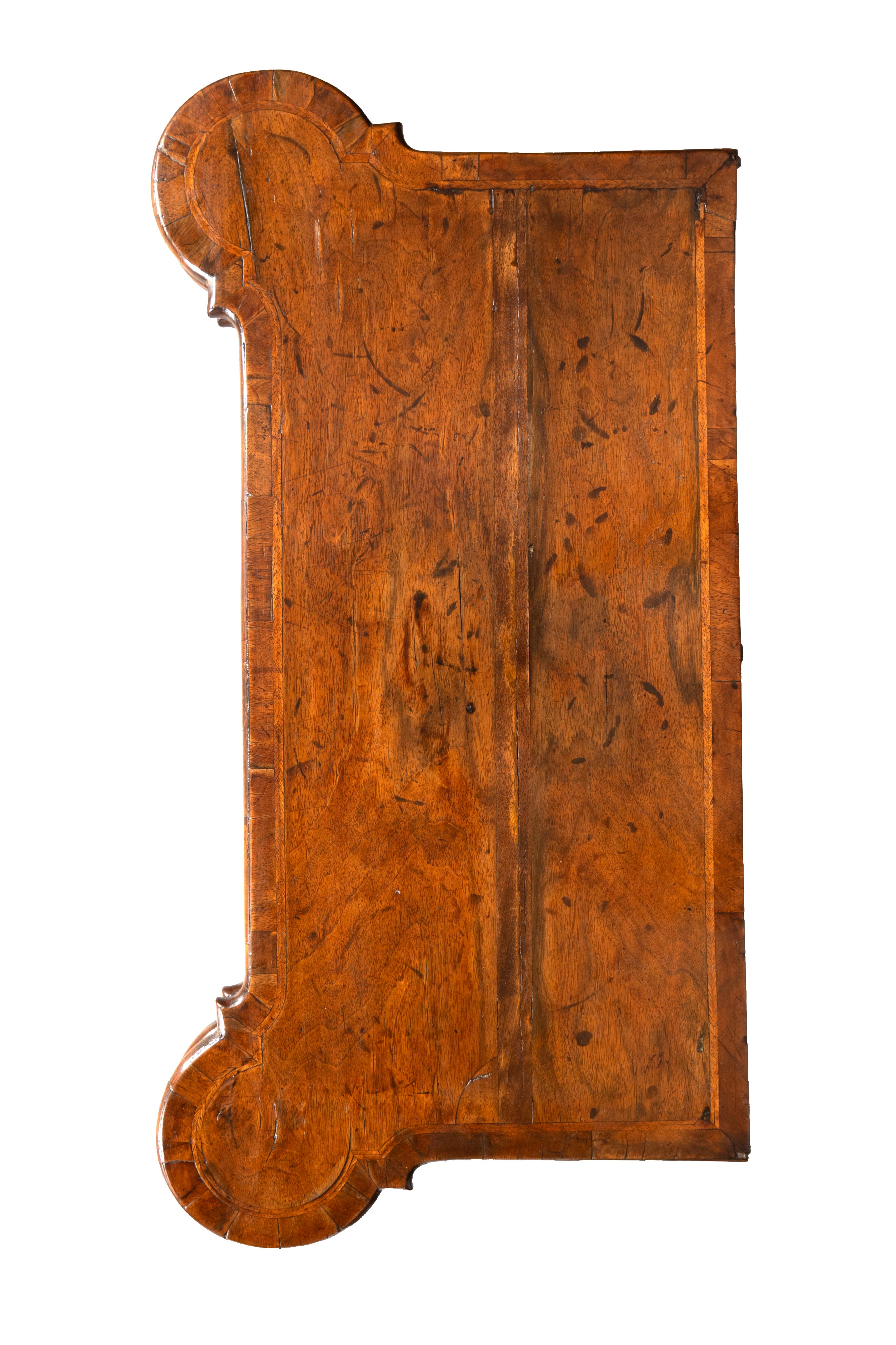 Queen Anne Walnut Games Table For Sale 3