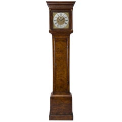 18th Century Antique Walnut Longcase Clock by Jonathan Lowndes of London