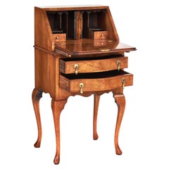 Queen Anne Walnut Revival Bureau, circa 1920s