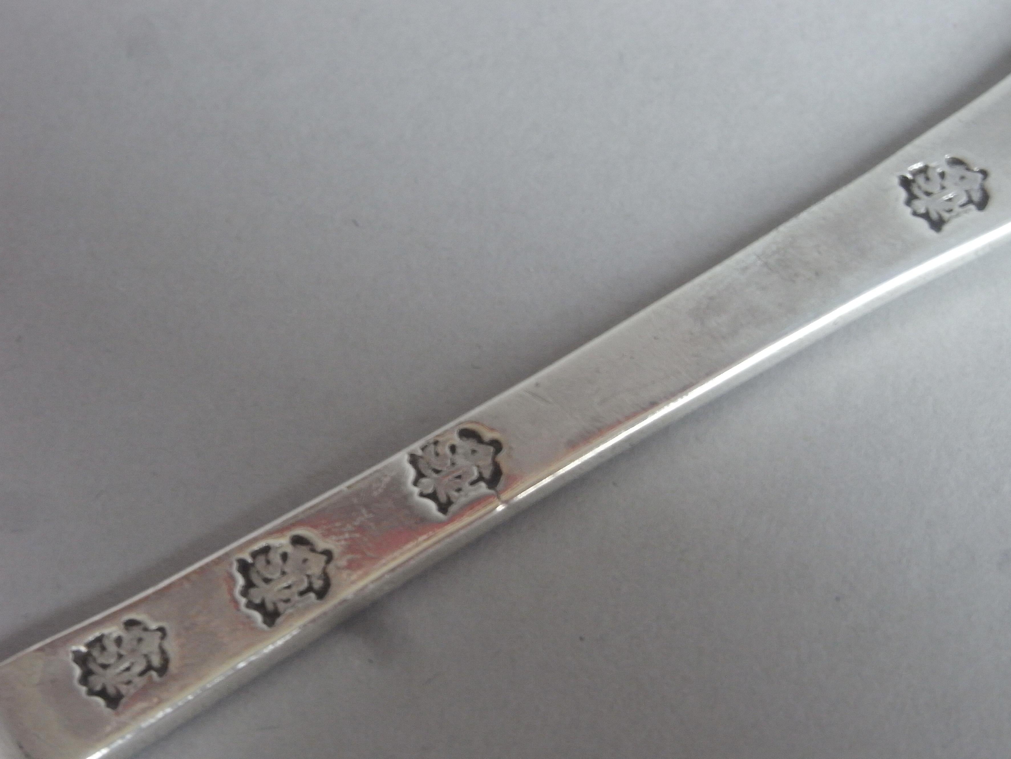 18th Century and Earlier Queen Anne West Country Laceback Trefid Betrothal Spoon by Richard Sweet II For Sale