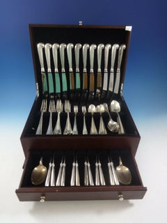 Queen Anne Williamsburg by Stieff Sterling Silver Dinner 12 Flatware Set 86 Pcs