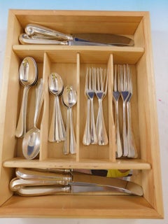 Queen Anne Williamsburg by Stieff Sterling Silver Flatware Set 8 Dinner 40 Pcs