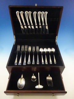 Queen Anne Williamsburg by Stieff Sterling Silver Flatware Set Service 36 Pieces