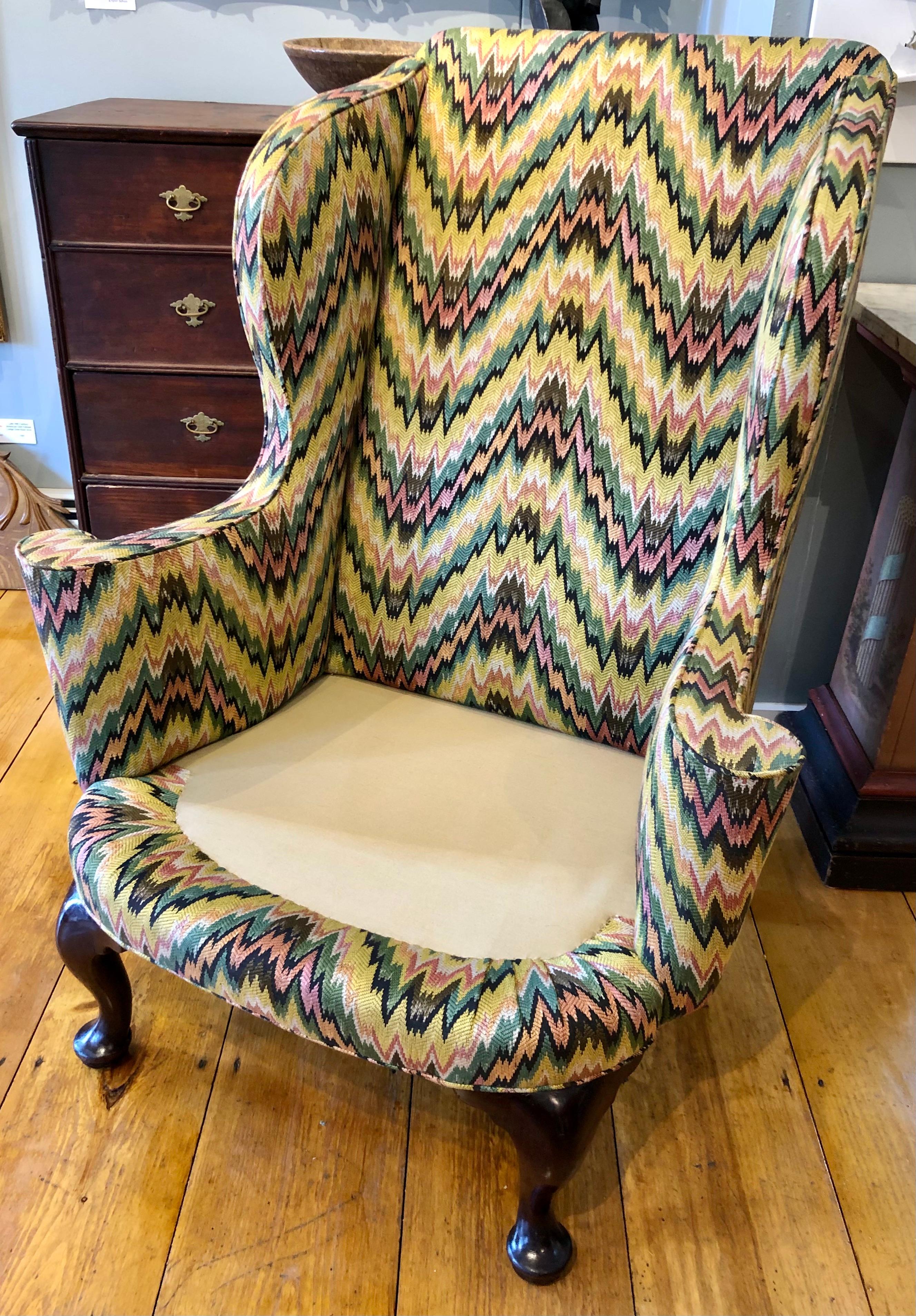 queen anne chair upholstery