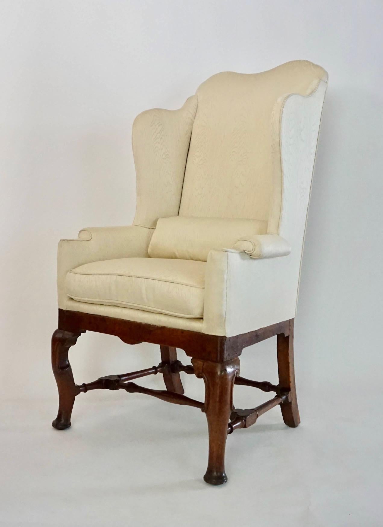 18th Century Queen Anne Wingback Chair, England, circa 1705