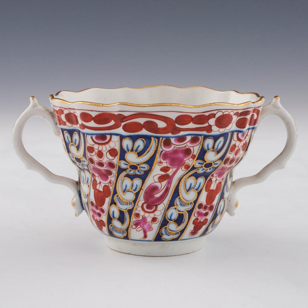 18th Century and Earlier Queen Charlotte Pattern Chocolate Cup and Saucer, c1770 For Sale