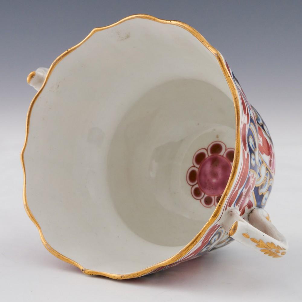 Queen Charlotte Pattern Chocolate Cup and Saucer, c1770 For Sale 2