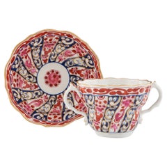 Tazza e piattino per cioccolato con motivo Queen Charlotte, 1770 ca.