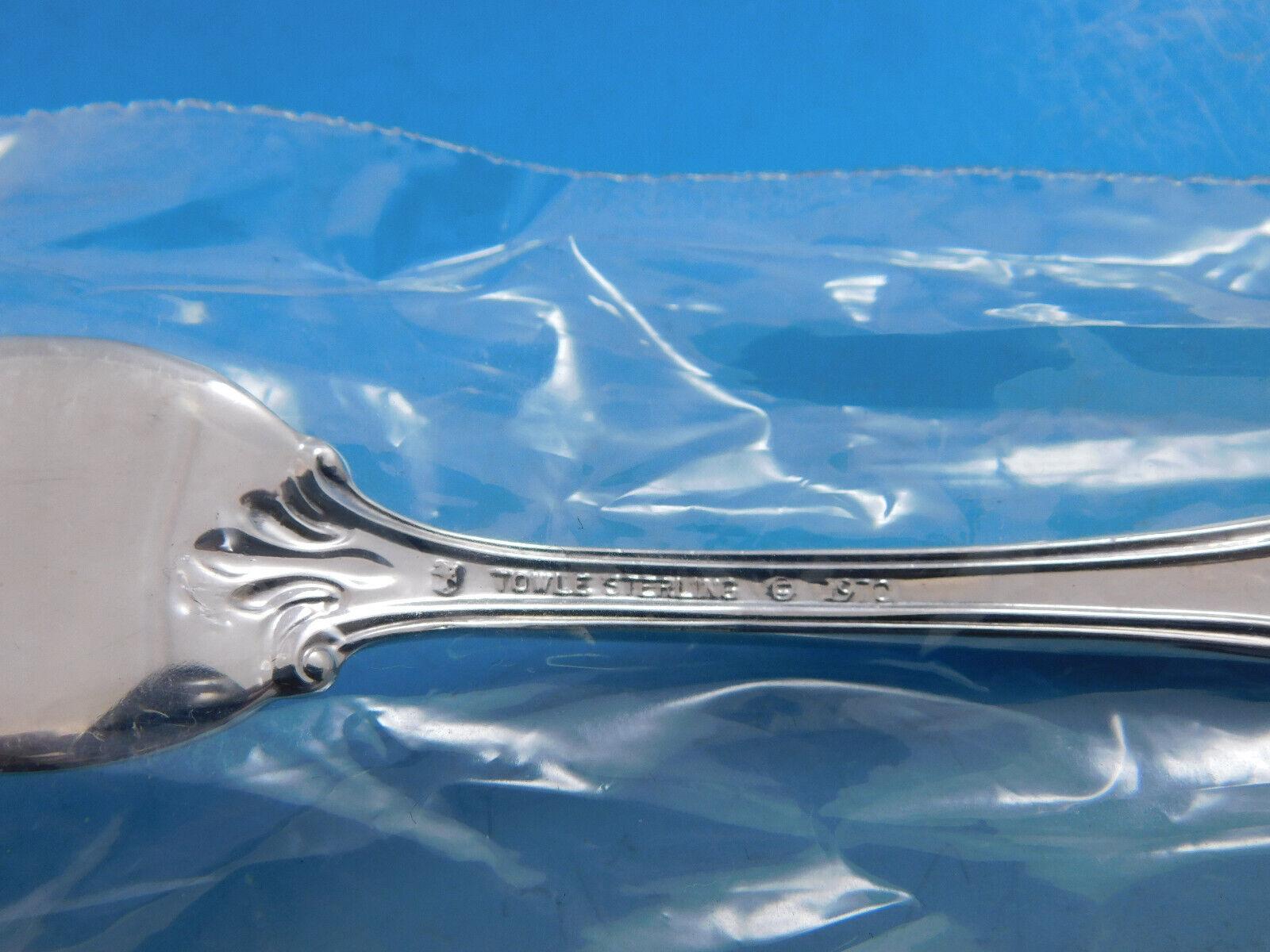 Argento 925 Set di posate in argento Sterling Queen Elizabeth i by Towle 8 Servizio 32 pezzi Nuovo in vendita