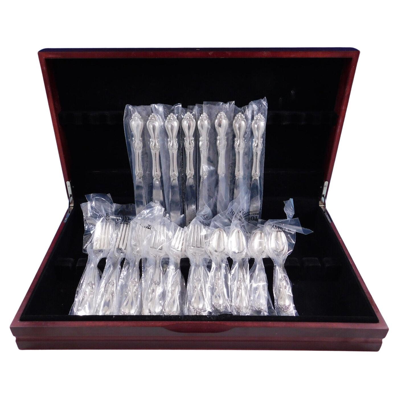 Queen Elizabeth i by Towle Sterling Silver Flatware Set 8 Service 32 Pcs New For Sale