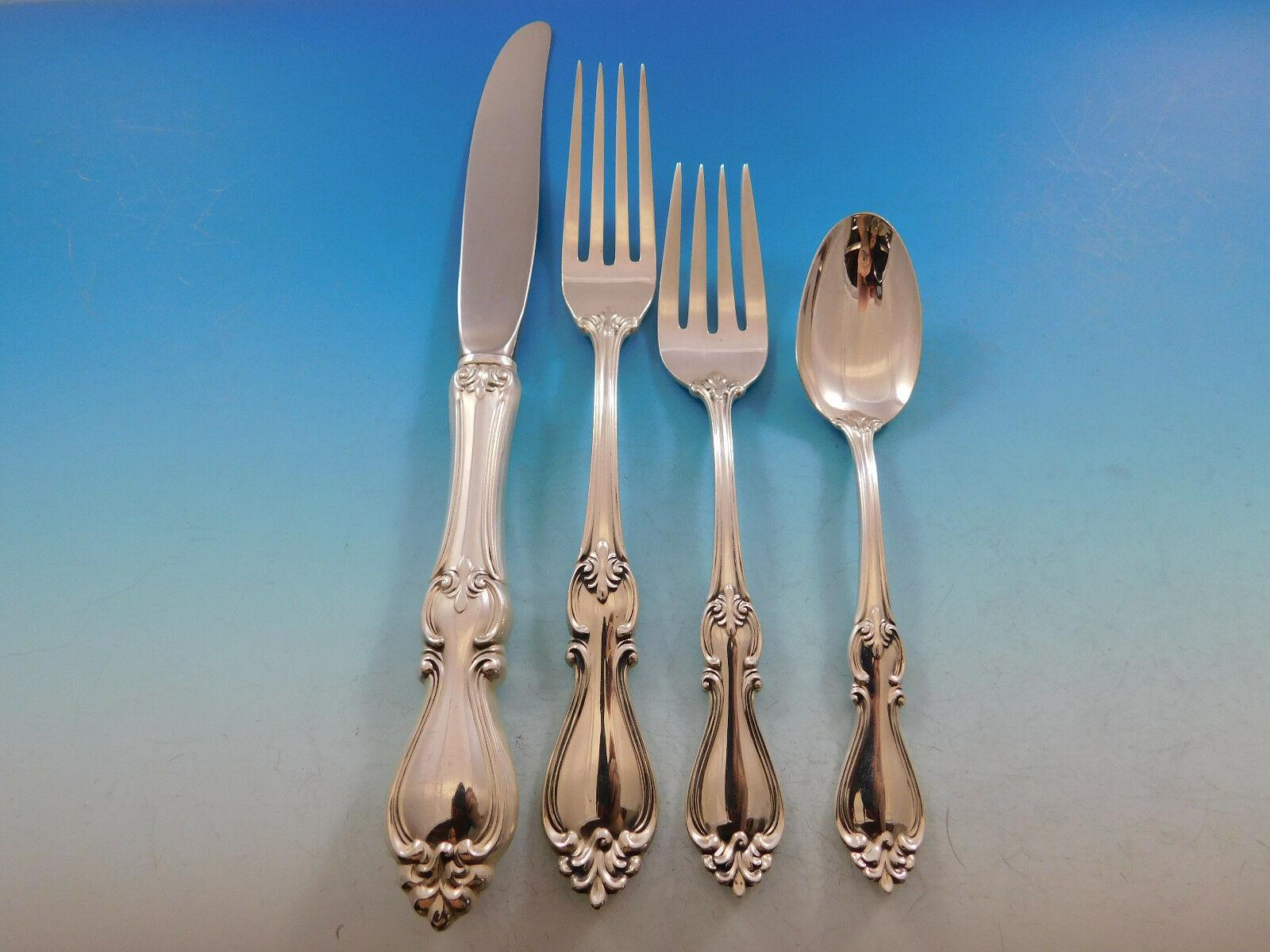 Queen Elizabeth I by Towle Sterling Silver Flatware Set 8 Service 40 Pc Dinner In Excellent Condition For Sale In Big Bend, WI