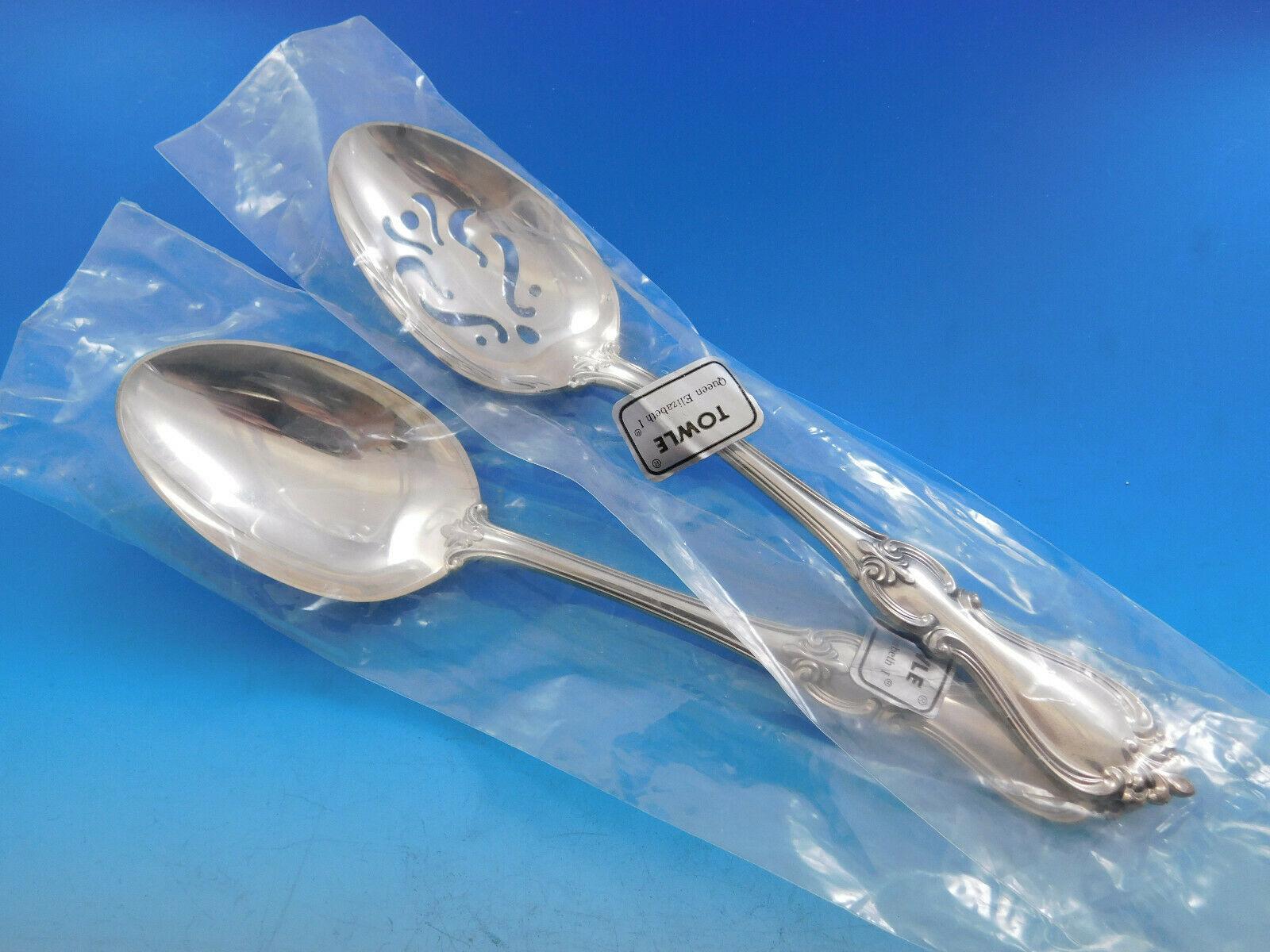 Queen Elizabeth i by Towle Sterling Silver Flatware Set 8 Service 40 Pcs New For Sale 2