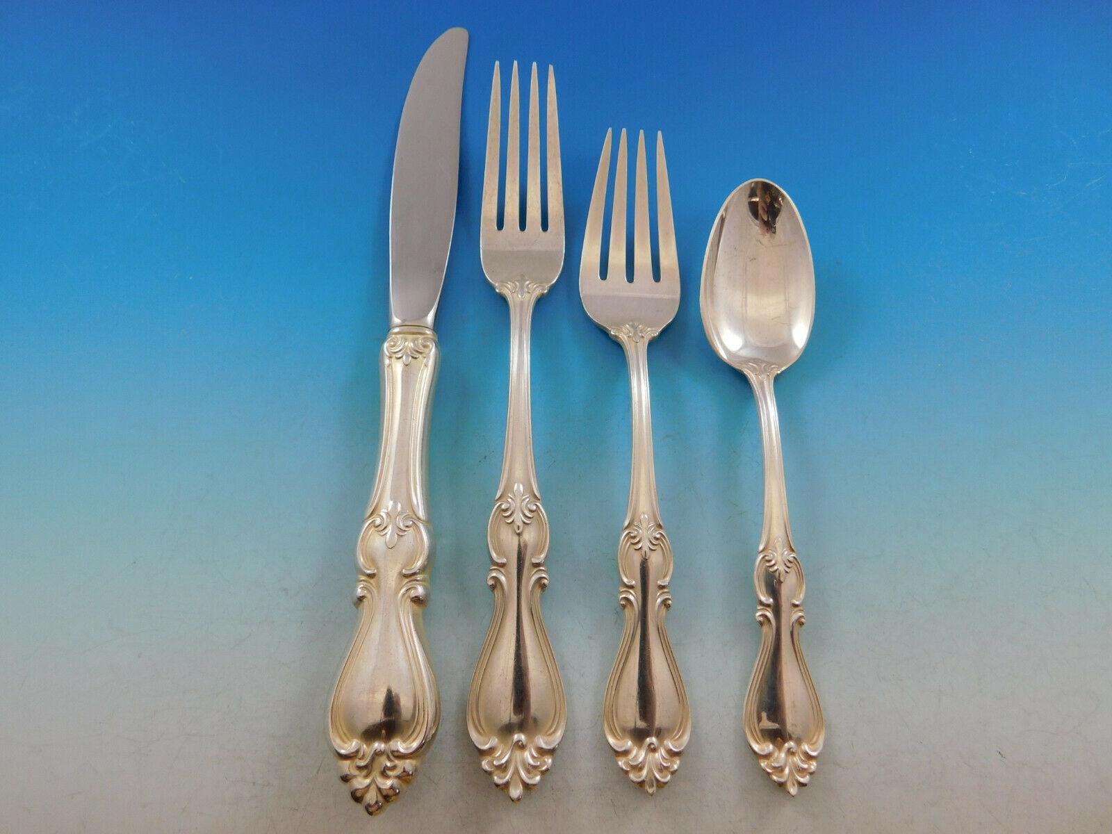 Queen Elizabeth I. von Towle, Besteckset aus Sterlingsilber für 12 Personen, 67 Teile im Zustand „Hervorragend“ im Angebot in Big Bend, WI