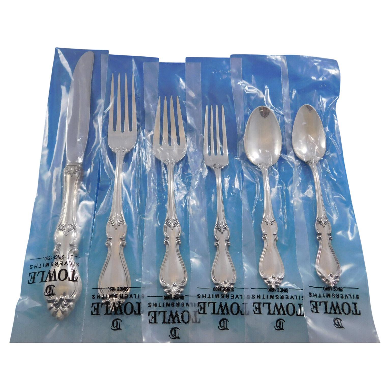 Queen Elizabeth I by Towle Sterling Silver Flatware Set Service 49 pc New Dinner