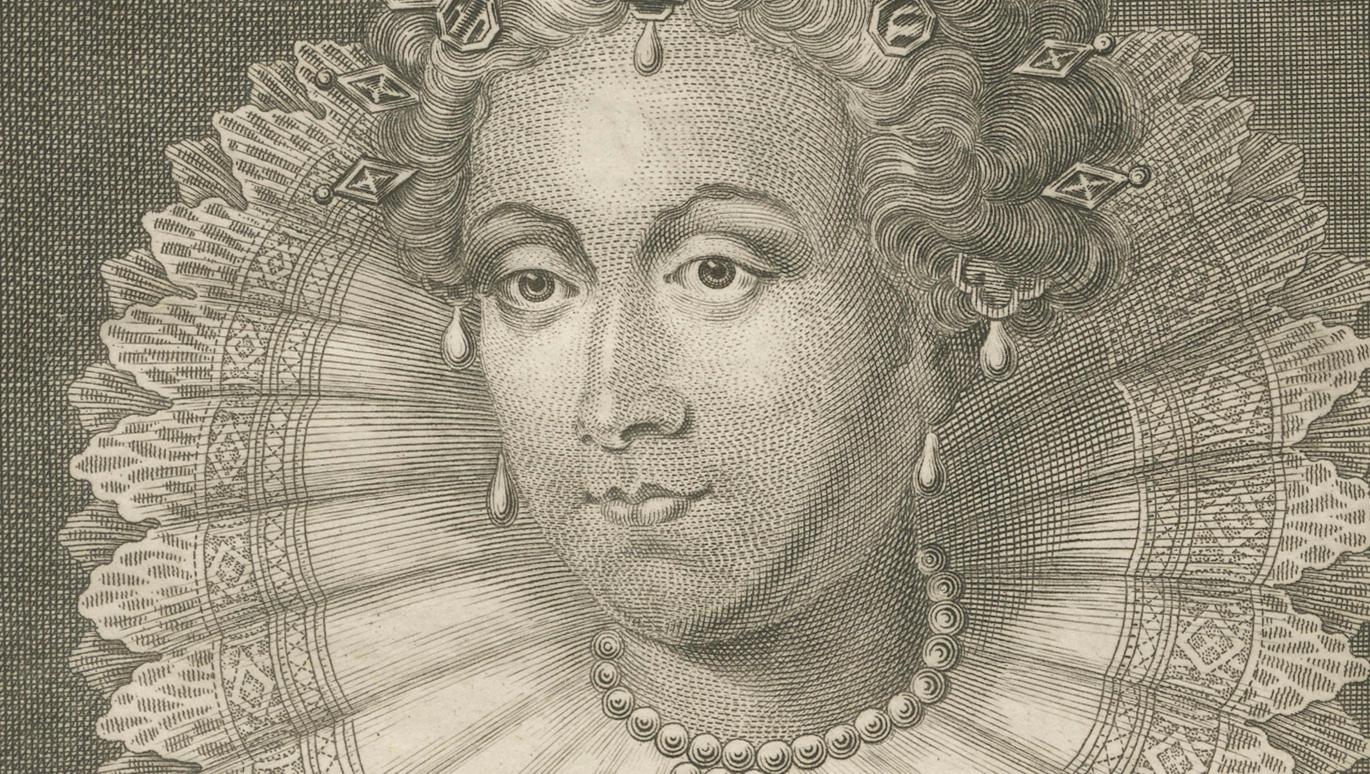 Queen Elizabeth I Portrait Engraving, Antique British Royal Print 1784