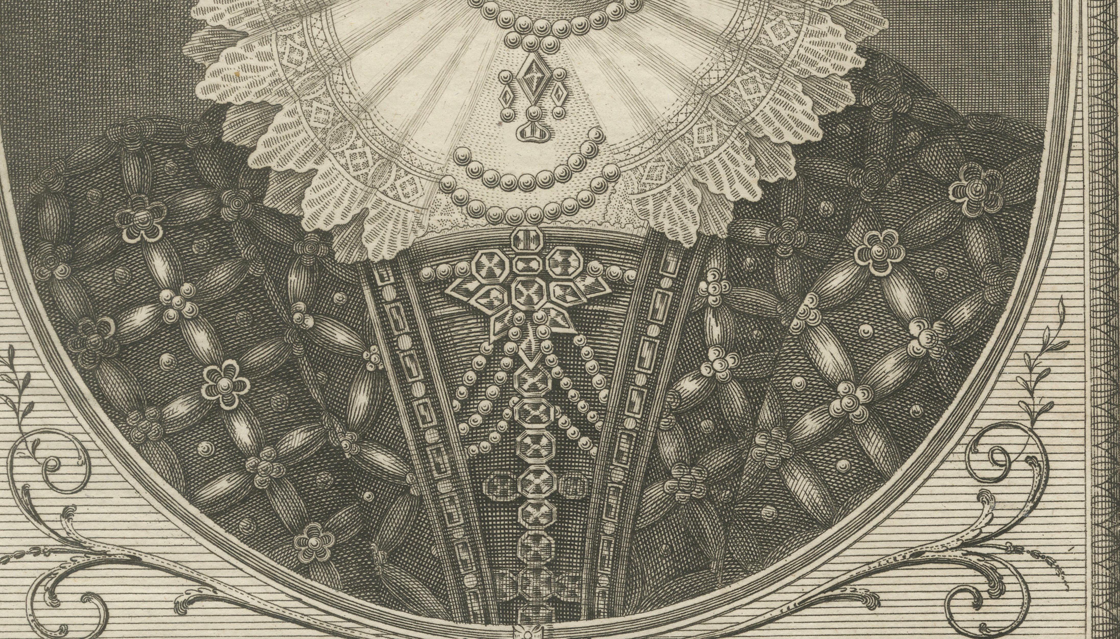 Queen Elizabeth I Portrait Engraving, Antique British Royal Print 1784