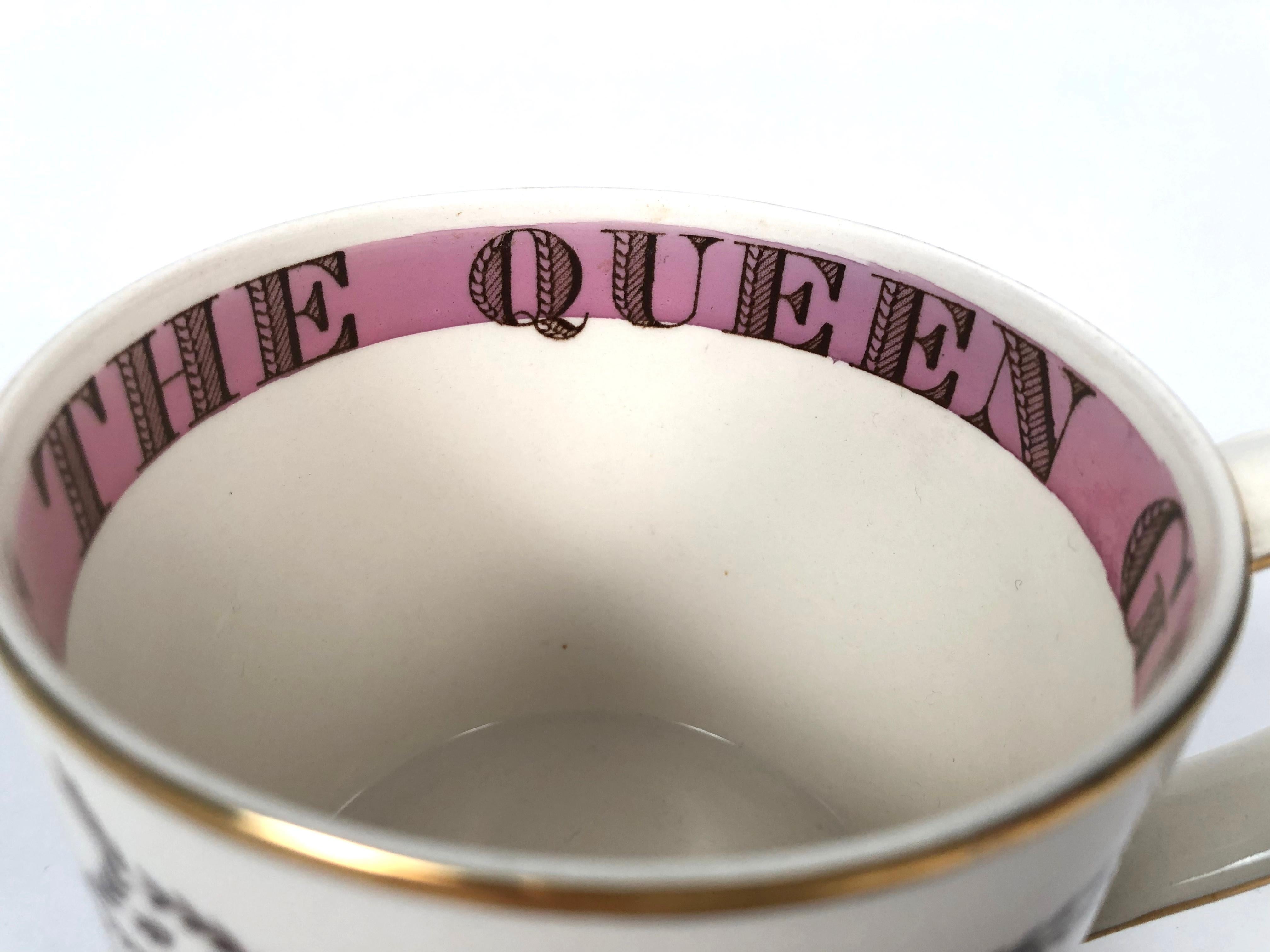 Mid-20th Century Queen Elizabeth II Commemorative Coronation Mug by Richard Guyatt for Wedgwood