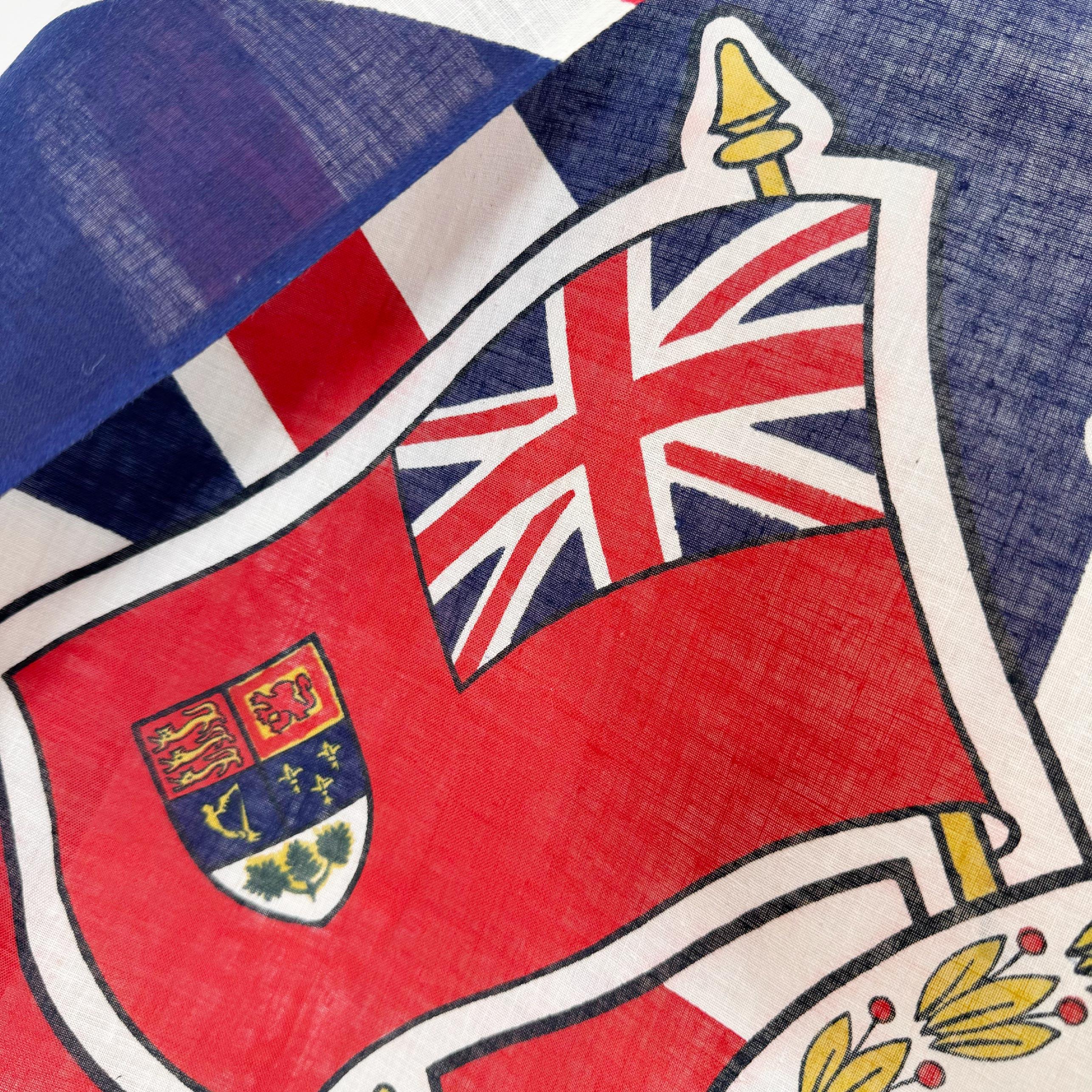 Königin Elisabeth II. Krönungsflagge 1953 (Baumwolle) im Angebot