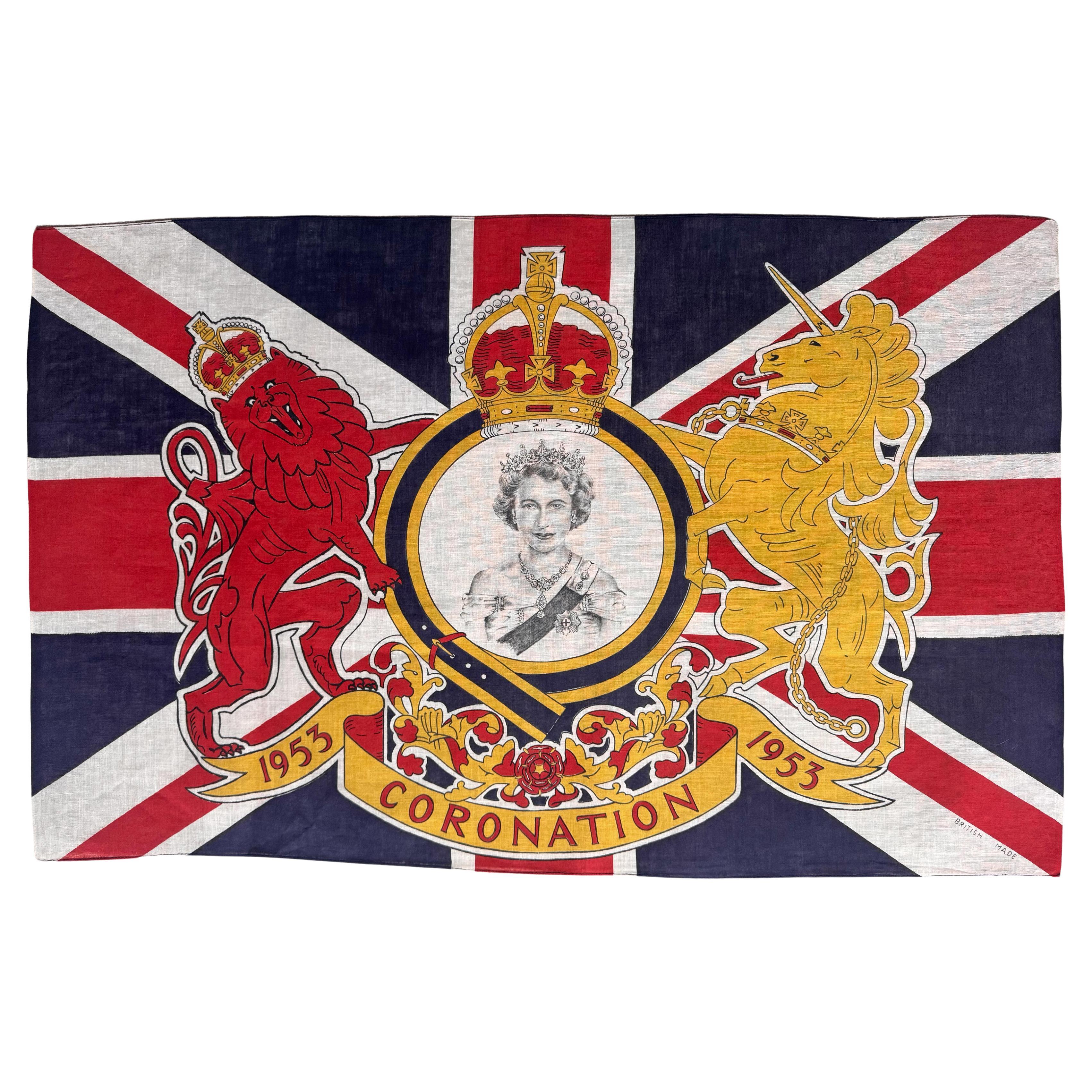 Bandiera dell'incoronazione della Regina Elisabetta II 1953