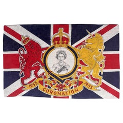 Queen Elizabeth II Coronation Flag 1953