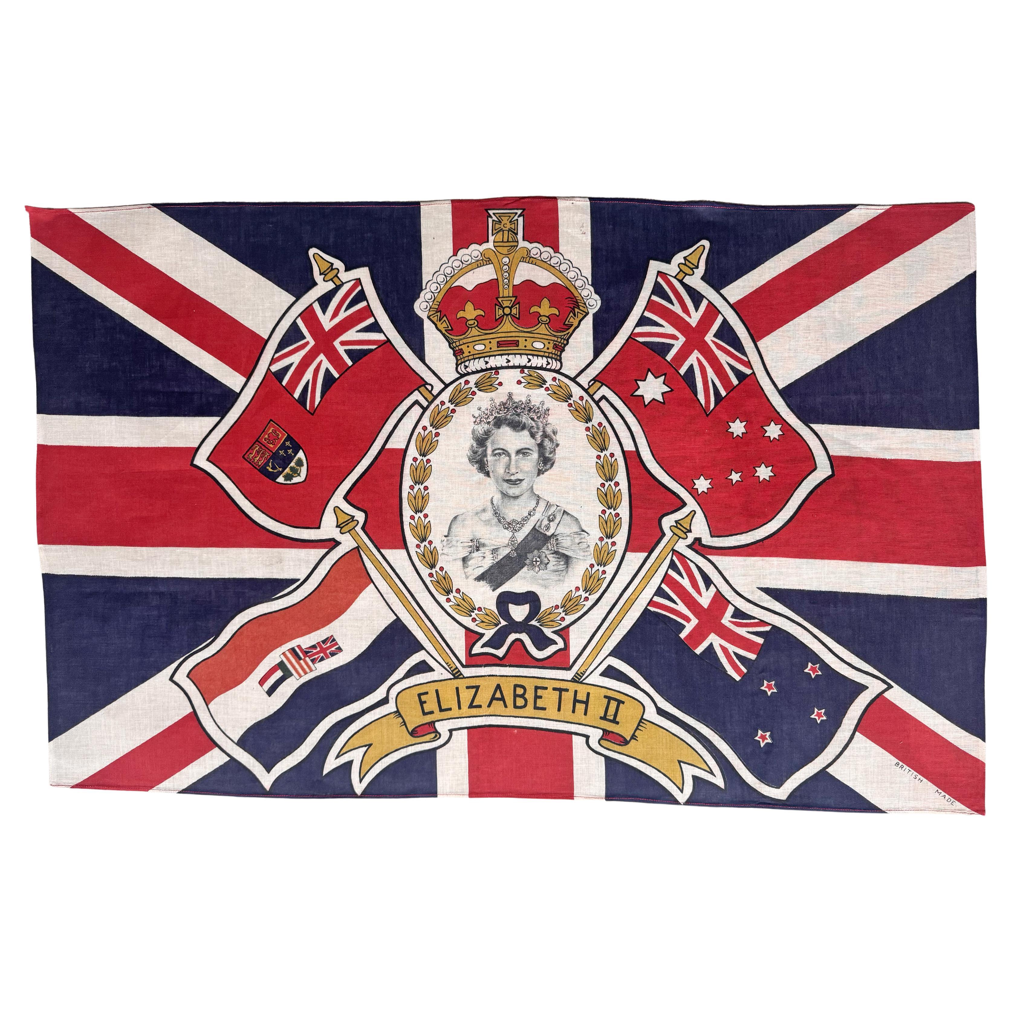 Bandiera dell'incoronazione della Regina Elisabetta II 1953