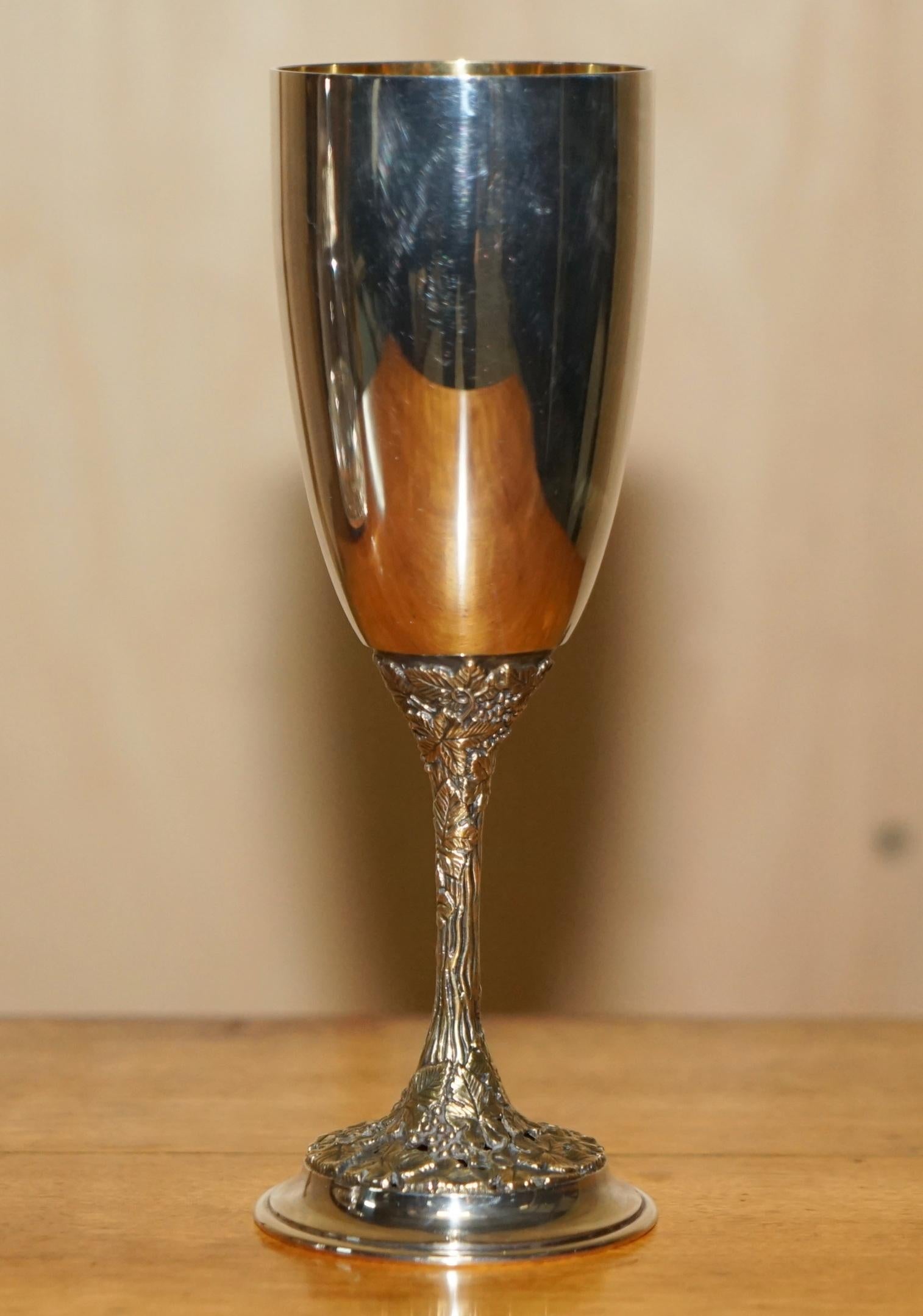 Queen Elizabeth II Sterling Silver Asprey Drinks Decanter Bar & Goblets Suite For Sale 1