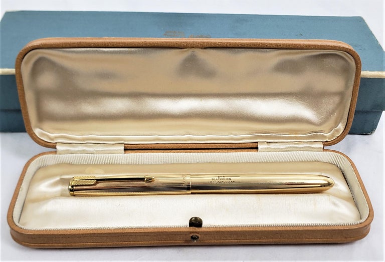 Queen Elizabeth II Used & Presented Parker Gold Filled Pen from Blackburn Visit In Good Condition In Hamilton, Ontario