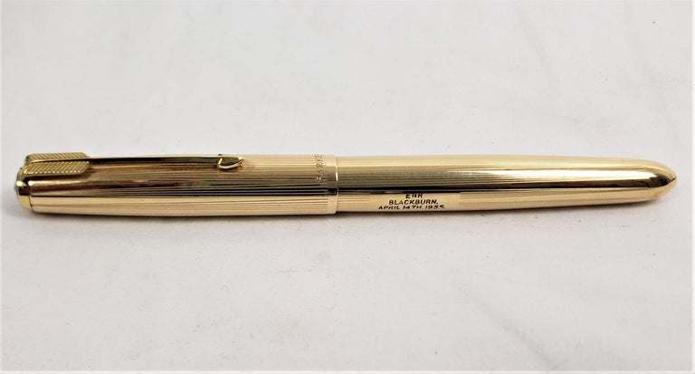 Queen Elizabeth II Used & Presented Parker Gold Filled Pen from Blackburn Visit 2