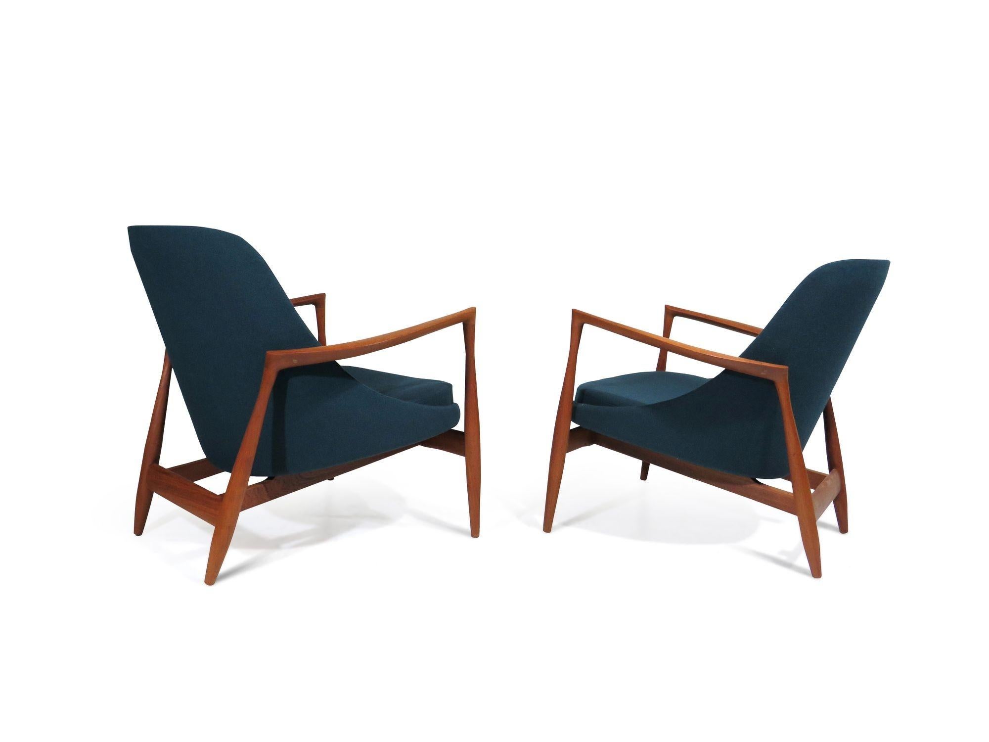 Wool [Queen] Elizabeth Lounge Chairs by IB Kofod Larsen U56