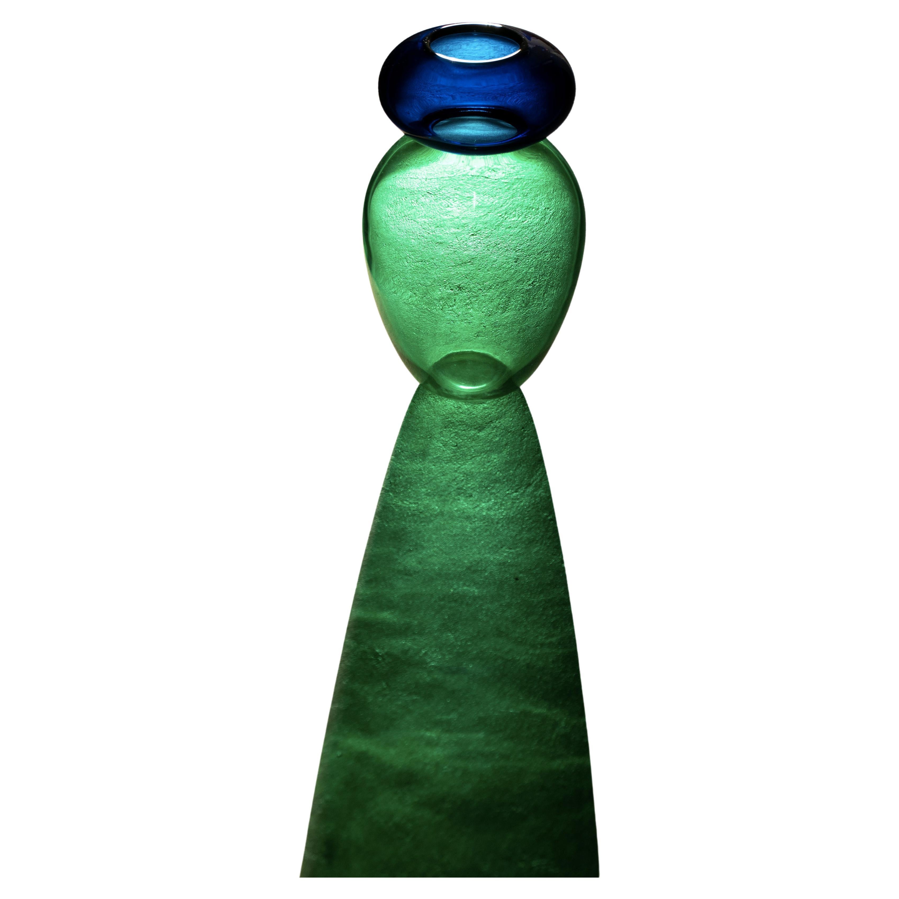 Queen Grüne Vase von Purho im Angebot