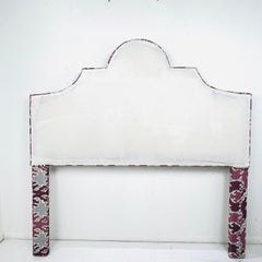 Queen Headboard Upholstered in Magenta Kelly Wearstler Fabric