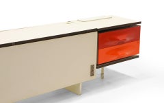 Queen Headboard with Attached Nightstands by Raymond Loewy, DF2000 Original