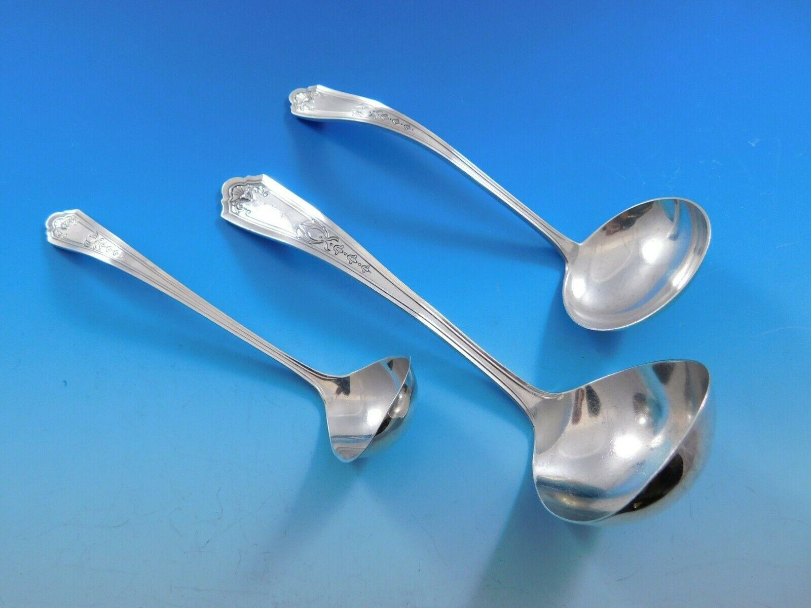 Ensemble de 102 couverts en argent sterling pour le dîner régulier Queen Louise par Watson 4