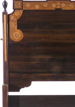 Queen Maria style bed in jacaranda wood.
