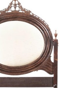 Queen Maria style bed in Noble Wood - 19th century