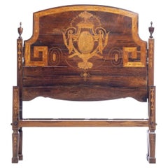 Queen Maria style bed in Noble Wood - 19th century
