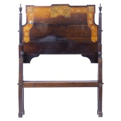 Queen Maria style bed in Noble Wood - 19th century