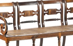Queen Maria style sofa in Noble Wood - 19th century