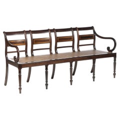 Queen Maria style sofa in Noble Wood - 19th century