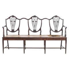 Queen Maria style sofa in Noble Wood - 19th century