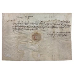 Antique Queen Mary Tudor Signed Royal document with Certificate of Authenticity