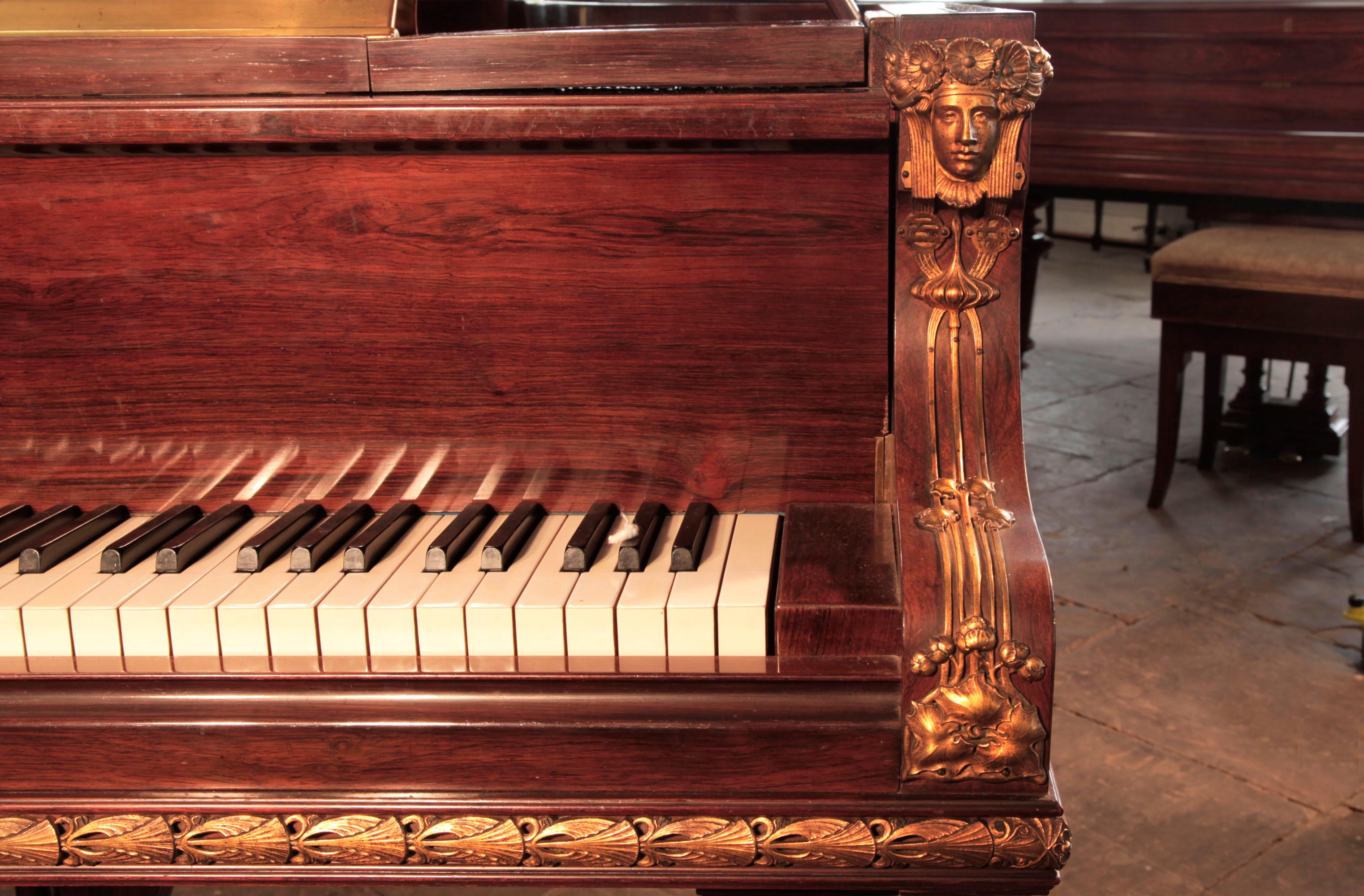 German King Edward VII Royal Bluthner Piano Exhibited in Paris Exhibition 1900 For Sale