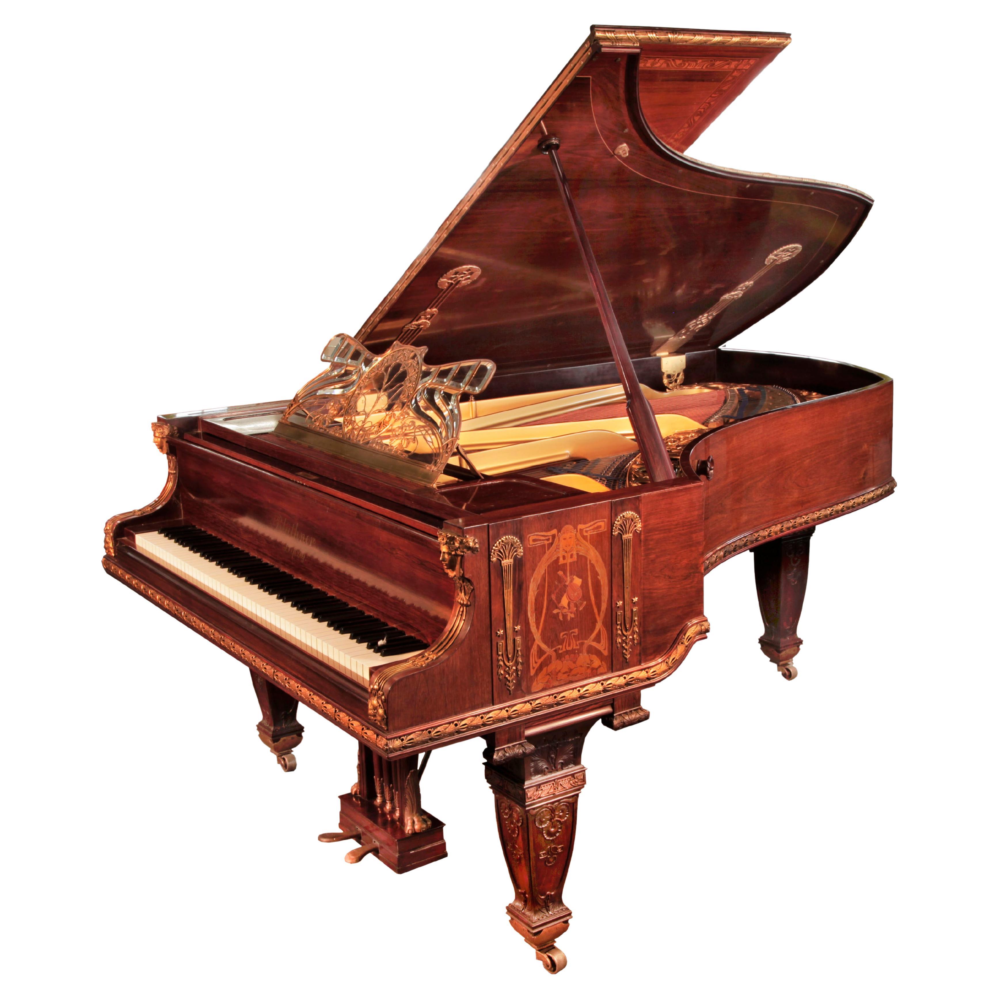 King Edward VII Royal Bluthner Piano Exhibited in Paris Exhibition 1900 For Sale