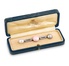 Queen Mary's Natural Pearl and Diamond Pin