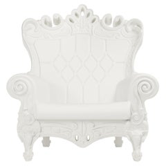 Antique Queen of Love Armchair, Milky White