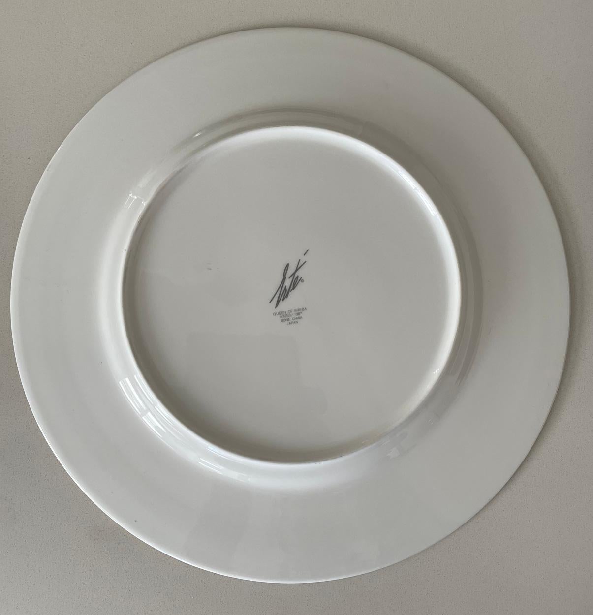 Queen Of Sheba Plate, Bone China, Erte (after), 1987 In Good Condition In Melbourne, Victoria